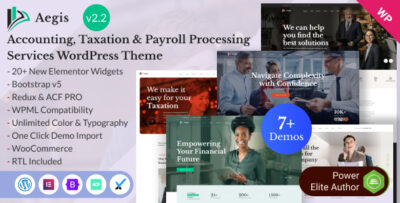 Aegis - Accounting, Taxation & Payroll Services WordPress Theme