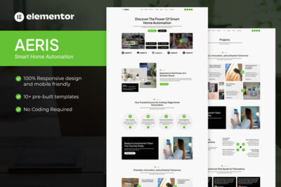 Aeris - Smart Home Automation Elementor Pro Template Kit