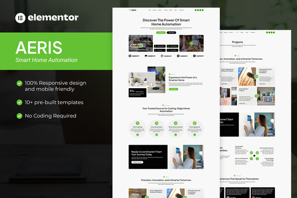 Aeris - Smart Home Automation Elementor Pro Template Kit Aeris - Smart Home Automation Elementor Pro Template Kit