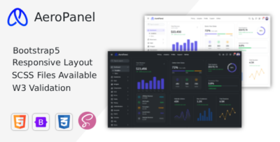 AeroPanel - Bootstrap 5 Admin Dashboard Template