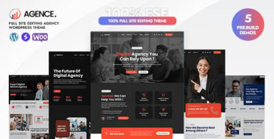 Agence - Digital Agency Full Site Editing WordPress Block Theme