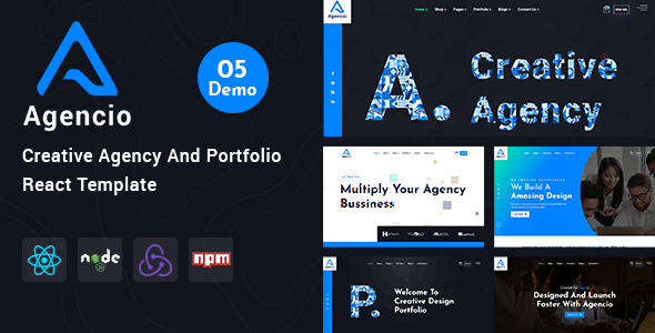 Agencio - Creative Agency And Portfolio React Template Agencio - Creative Agency And Portfolio React Template
