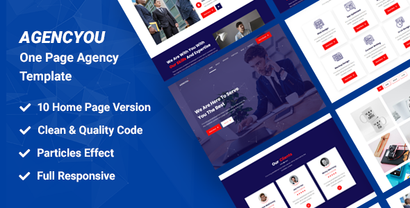 AgencYou - One Page Agency HTML Template AgencYou - One Page Agency HTML Template
