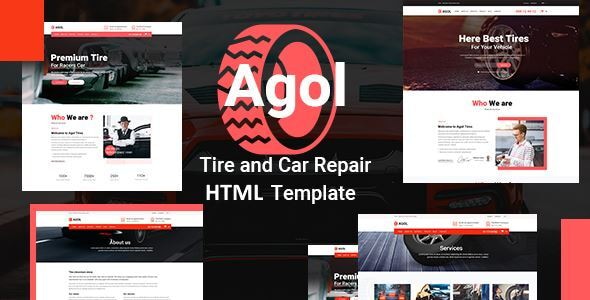 AGOL - Tire and Car Repair HTML Template AGOL - Tire and Car Repair HTML Template