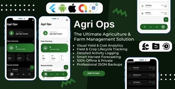 Agri Ops | Premium Agriculture and Farm Management Flutter App Agri Ops | Premium Agriculture and Farm Management Flutter App