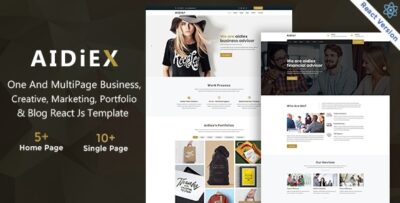 Aidiex - Business And Corporate React Next JS Template