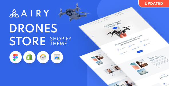 Airy - Drones Store HTML Template Airy - Drones Store HTML Template