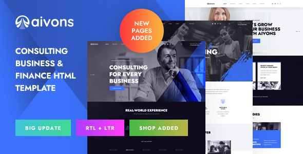 Aivons - Business Consulting HTML Template Aivons - Business Consulting HTML Template