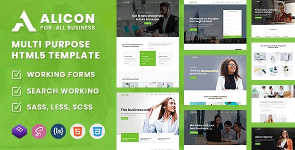Alicon - Multi Purpose HTML5 Template Alicon - Multi Purpose HTML5 Template