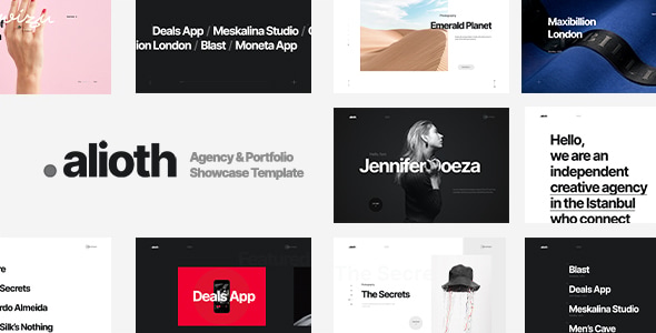 Alioth - Agency & Portfolio Showcase Template Alioth - Agency & Portfolio Showcase Template