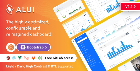 ALUI | Bootstrap 5, ReactJS, Angular, VueJS, Laravel Admin Dashboard Template ALUI | Bootstrap 5, ReactJS, Angular, VueJS, Laravel Admin Dashboard Template