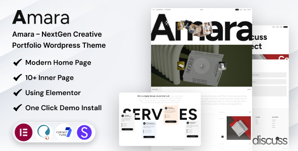 Amara - NextGen Creative Portfolio WordPress Theme Amara - NextGen Creative Portfolio WordPress Theme