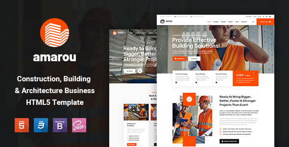 Amarou - Construction and Building HTML5 Template Amarou - Construction and Building HTML5 Template
