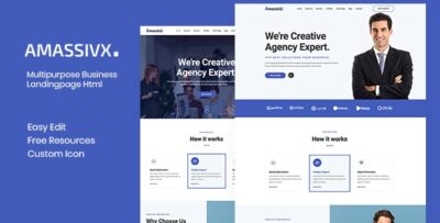 Amassivx - Multipurpose Business Landingpage Html