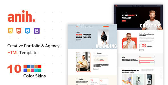 Anih - Creative Portfolio Agency Template Anih - Creative Portfolio Agency Template