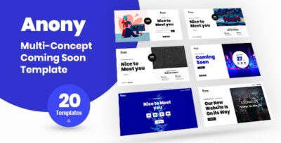 Anony - Coming Soon HTML5 Template