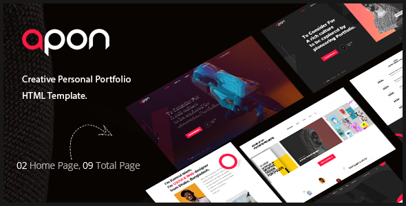 Apon - Creative Portfolio & Agency HTML Template Apon - Creative Portfolio & Agency HTML Template