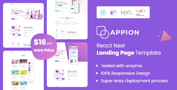 Appion - React Next Landing Page Template Appion - React Next Landing Page Template