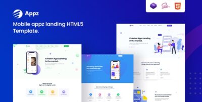 Appz - Mobile App landing HTML5 Template