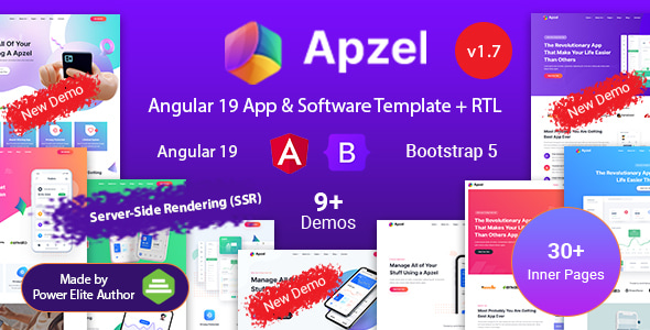 Apzel - Angular 19+ App & SaaS Software Startup Template Apzel - Angular 19+ App & SaaS Software Startup Template