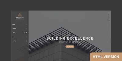 Archios - One Page Architecture HTML Template
