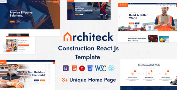 Architeck - Construction React Js Template Architeck - Construction React Js Template