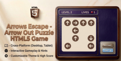 Arrows Escape | HTML5 Arrow Out Puzzle Game