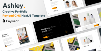 Ashley - Creative Portfolio Payload CMS NextJS Template