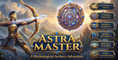 Astra Master | Mythological Archery Game Template for Html5 (Phaser 3)