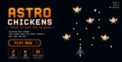 Astro Chickens | HTML5 Arcade Game