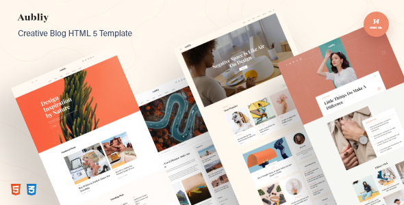 Aubliy - Creative Blog & Magazine HTML5 Template Aubliy - Creative Blog & Magazine HTML5 Template
