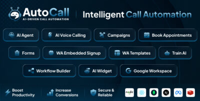 AutoCall - AI Voice Calling & Lead Automation SaaS Platform Node.js Script