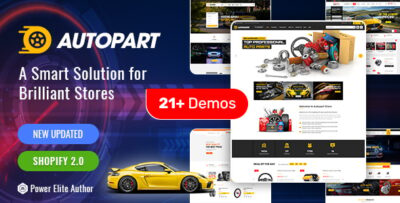 AutoParts - The Auto Parts, Tools, Equipments and Accessories Store Shopify Theme with Sections