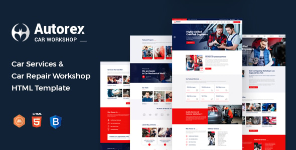 Autorex - Car Service & Workshop HTML Template Autorex - Car Service & Workshop HTML Template
