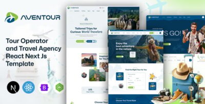 Aventour - Tour Operator & Travel Agency React Next Js Template