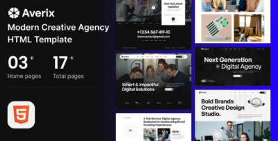 Averix - Modern Creative Agency HTML Template