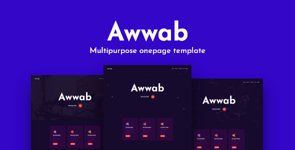 Awwab - Multipurpose HTML5 Onepage Template Awwab - Multipurpose HTML5 Onepage Template