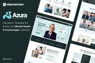 Azura - Mental Health & Psychologist Elementor Template Kit