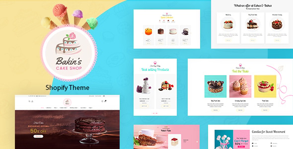 Bakins | Shopify Cake Shop, Bakery Theme Bakins | Shopify Cake Shop, Bakery Theme