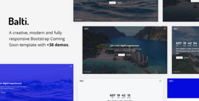 Balti - Bootstrap Coming Soon Template