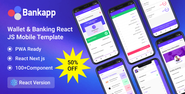 Bankapp - Mobilekit Wallet & Banking React JS Mobile Template With RTL Bankapp - Mobilekit Wallet & Banking React JS Mobile Template With RTL