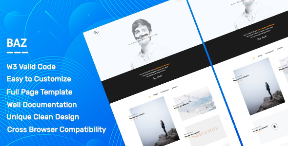 Baz. - Personal Portfolio & Agency Template Baz. - Personal Portfolio & Agency Template