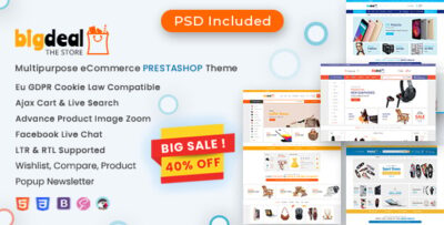 Bigdeal - Multipurpose Mega Store Prestashop Theme