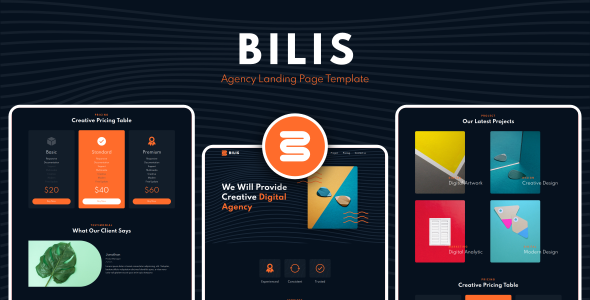 Bilis - Agency Landing Page Template Bilis - Agency Landing Page Template