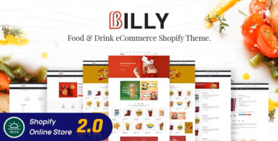 Billy - Food & Drink Store Shopify Theme