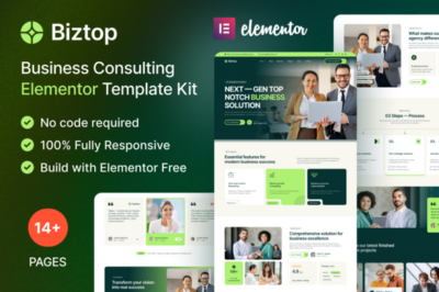 Biztop - Business Consulting Elementor Template Kit