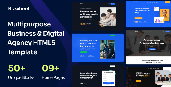 Bizwheel – Multipurpose Business & Digital Agency HTML5 Template Bizwheel – Multipurpose Business & Digital Agency HTML5 Template