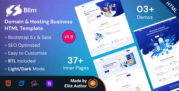 Blim - Domain & Hosting Business Bootstrap 5 Template Blim - Domain & Hosting Business Bootstrap 5 Template