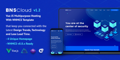 BNSCloud | Vue JS Multipurpose Hosting Template