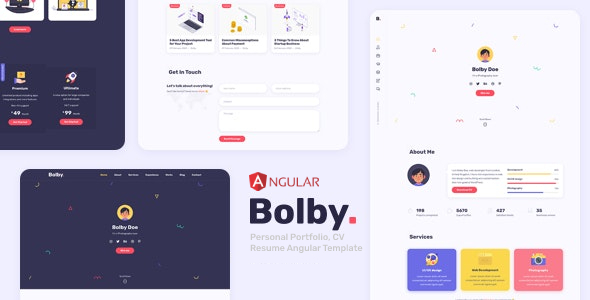 Bolby - Personal Portfolio Angular Template Bolby - Personal Portfolio Angular Template